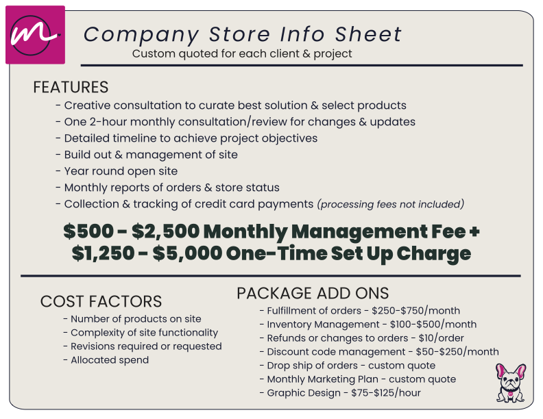 Company Store Pricing